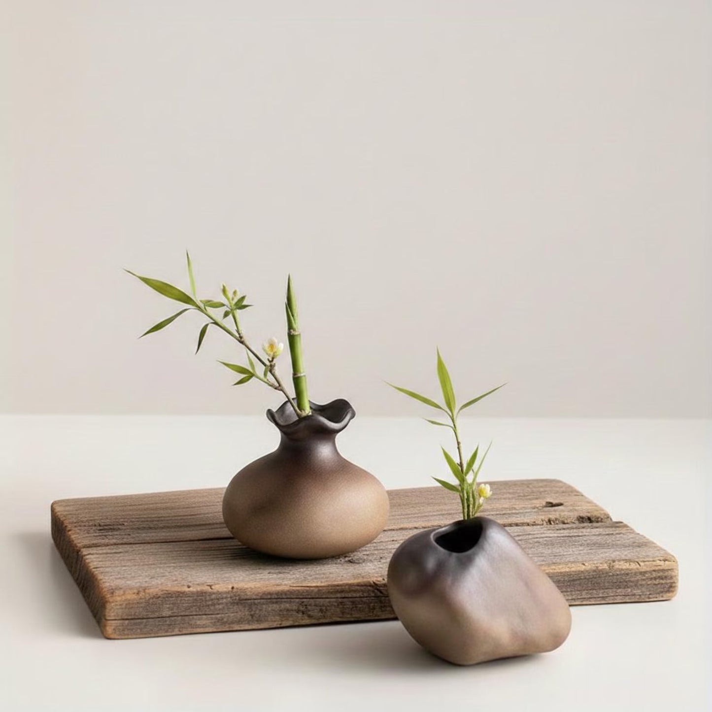 Stone Texture Wabi-Sabi Ceramic Vase