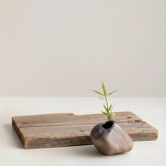 Stone Texture Wabi-Sabi Ceramic Vase