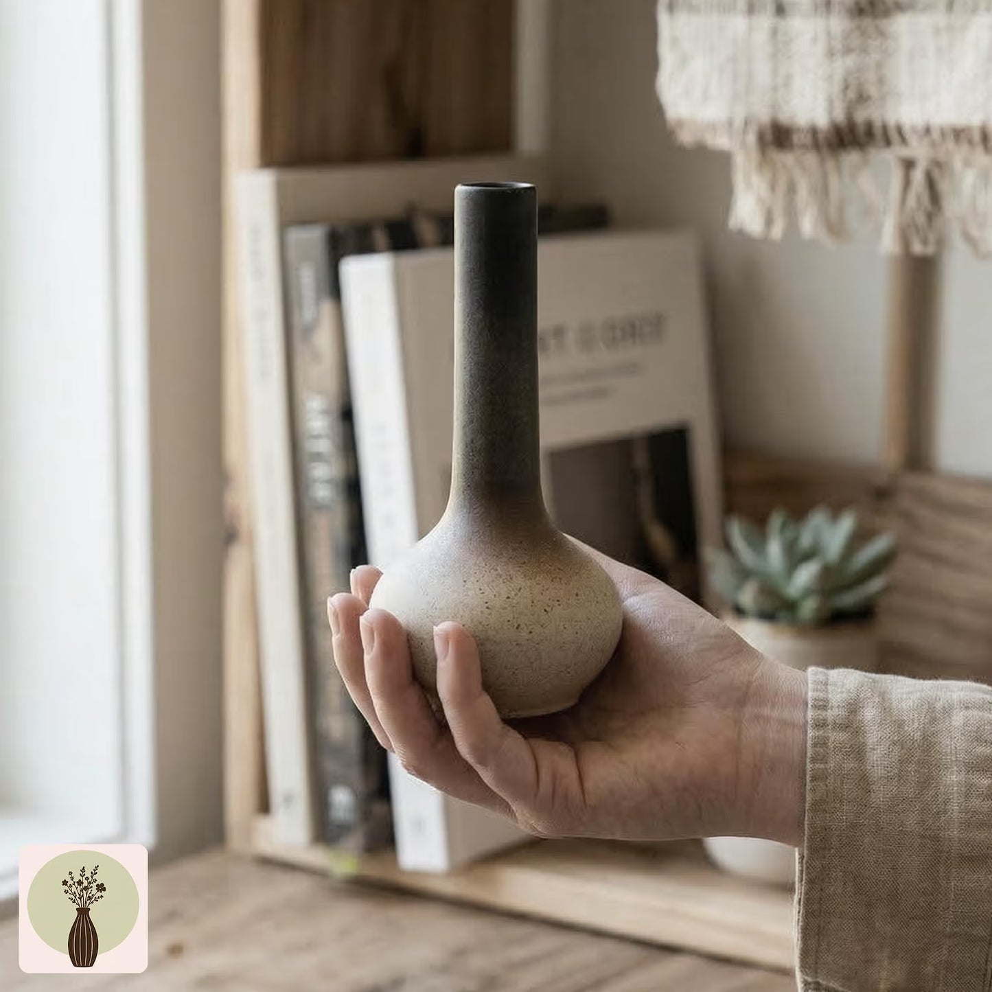 Wabi-Sabi Ceramic Bud Vase Set